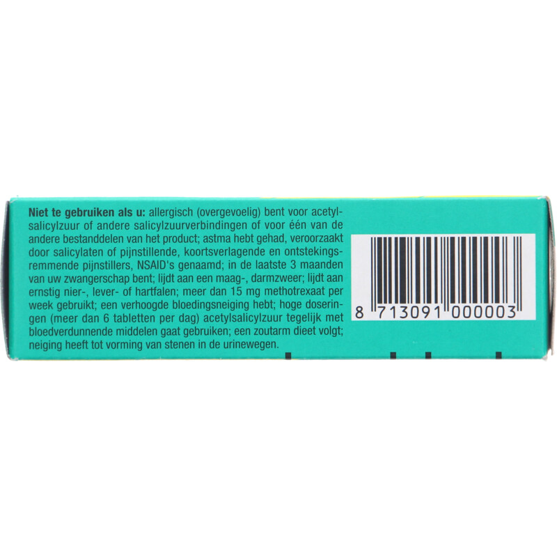 Een afbeelding van Aspirine C Pijnstiller 400mg