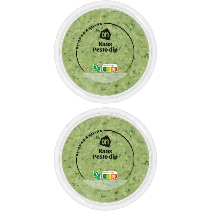 Een afbeelding van AH Kaas pesto dip 2-pack