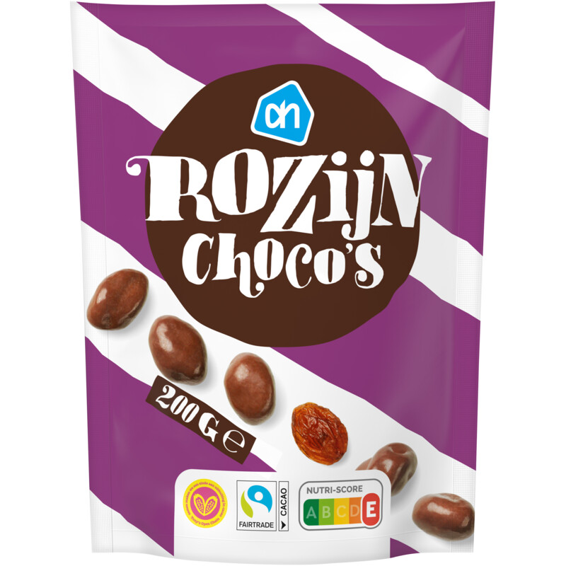 AH Rozijn choco's