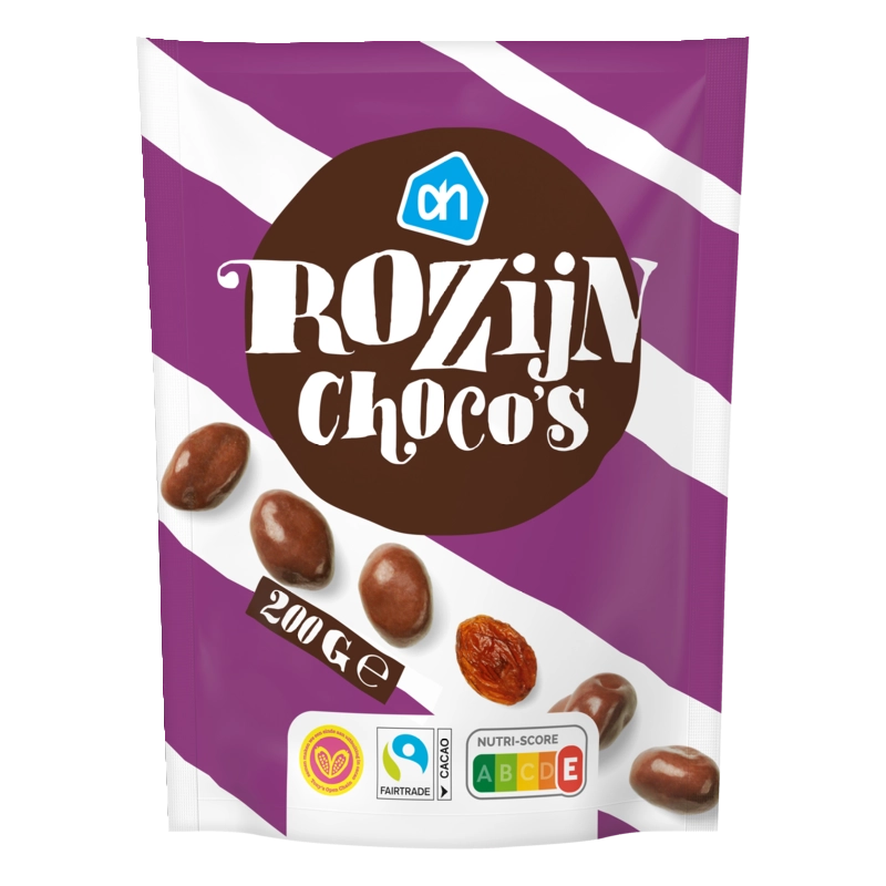 AH Rozijn choco's