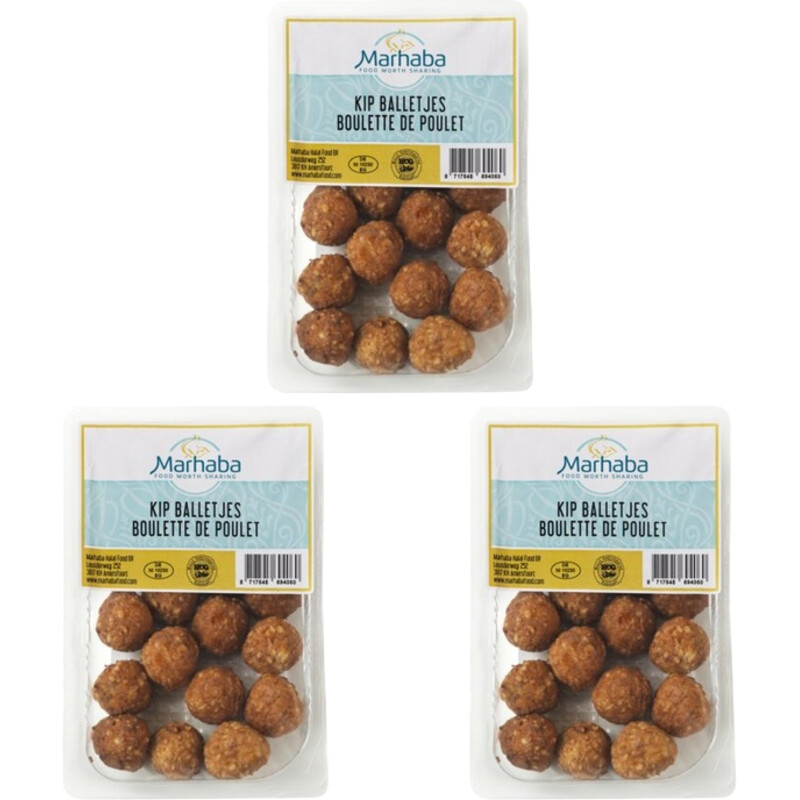 Een afbeelding van Marhaba Kipballetjes 3-pack