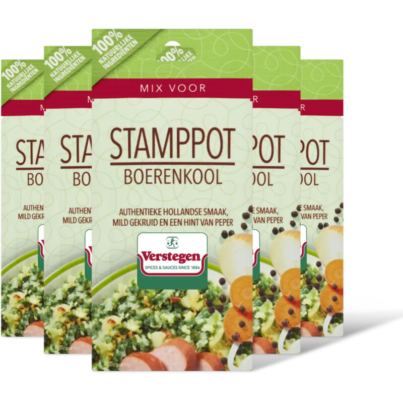 Verstegen Kruidenmix stamppot boerenkool 5-pack