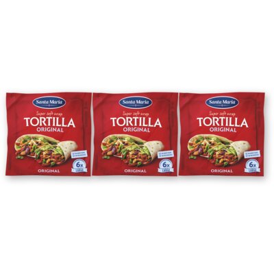 pdp-image-Santa Maria Tortilla wraps original 6x large 3-pack