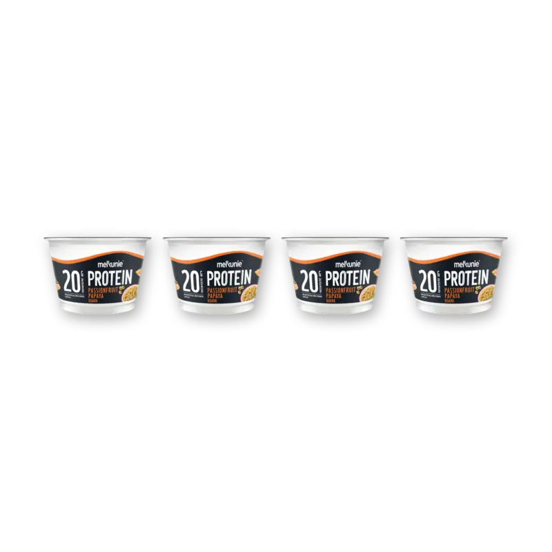 Melkunie Protein kwark passionfruit papaya 4-pack