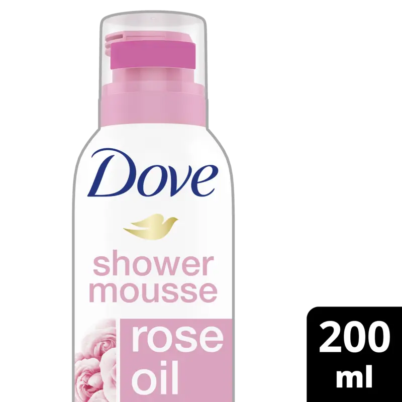 Dove Rose oil shower mousse