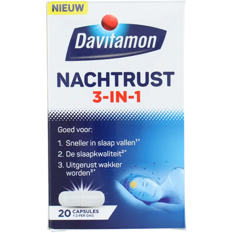 Voedingssupplement Nachtrust 3-in-1 20 caps