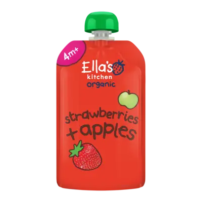 pdp-image-Ella's kitchen Knijpfruit strawberries + apples 4m+