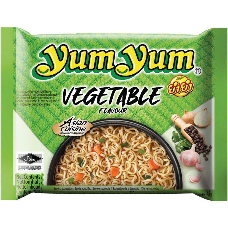 Yum Yum Vegetable flavour instant noodles