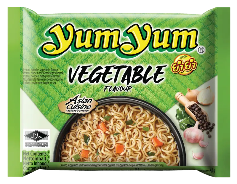 Yum Yum Vegetable flavour instant noodles