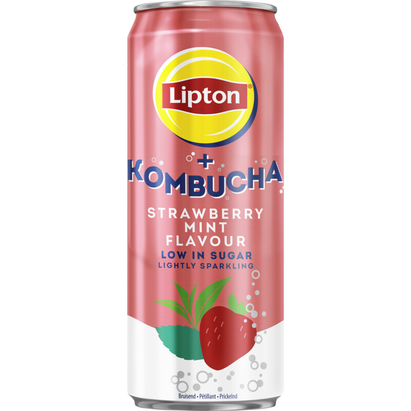 Lipton Ice tea kombucha strawberry mint flavour