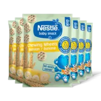 Nestlé Baby snack chewing wheels banan 10m+ 6pk