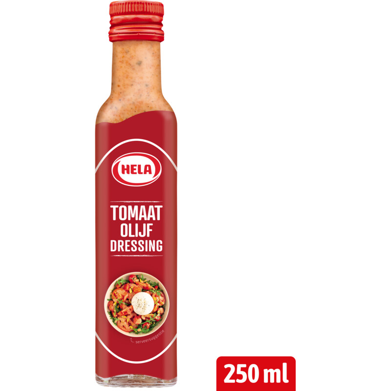 Een afbeelding van Hela Tomaat-olijf dressing