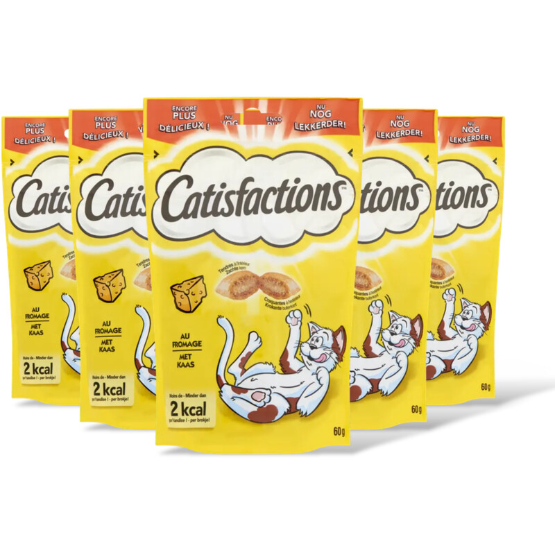 Catisfactions Kattensnack kaas 5-pack