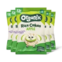Organix Apple rice cake clouds 12m+ 5-pack