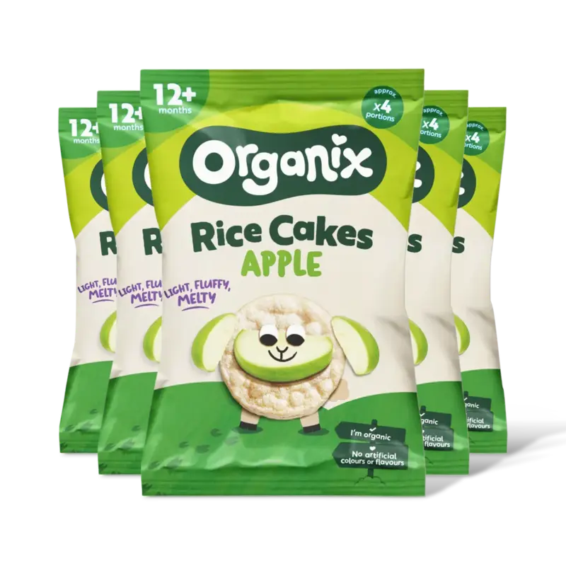 Organix Apple rice cake clouds 12m+ 5-pack