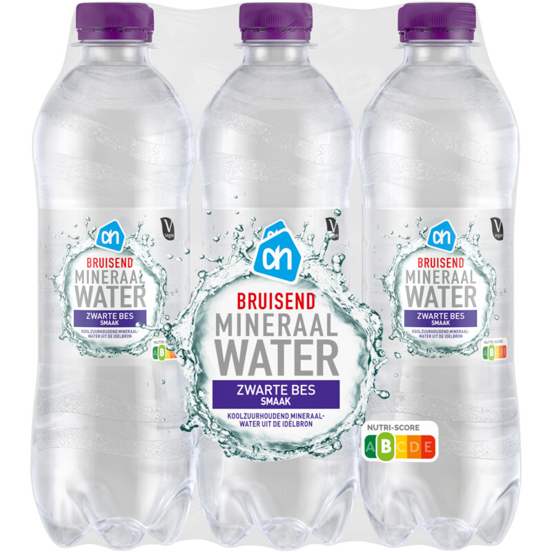 AH Bruiswater zwarte bes 6-pack