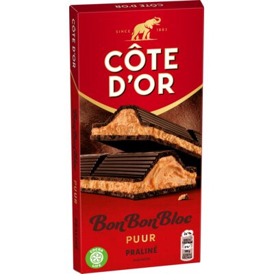 pdp-image-Côte d'Or BonBonBloc chocoladereep praliné puur