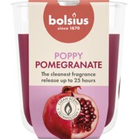 Een afbeelding van Bolsius True scents geurglas pomegranate 8cm