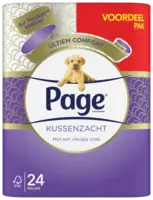 Page Kussenzacht toiletpapier voordeelpak