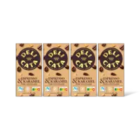 Delicata Reep espresso/karamel pure chocolade 4pk