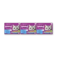 Whiskas 1+ Vis selectie in gelei 3-pack