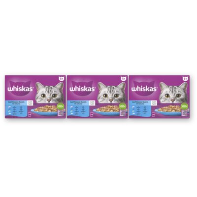 pdp-image-Whiskas 1+ Vis selectie in gelei 3-pack