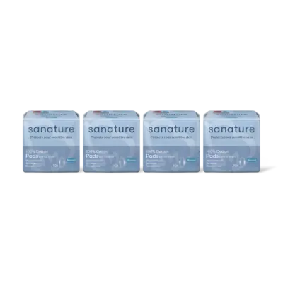 pdp-image-Sanature Katoenen maandverband normaal 4-pack