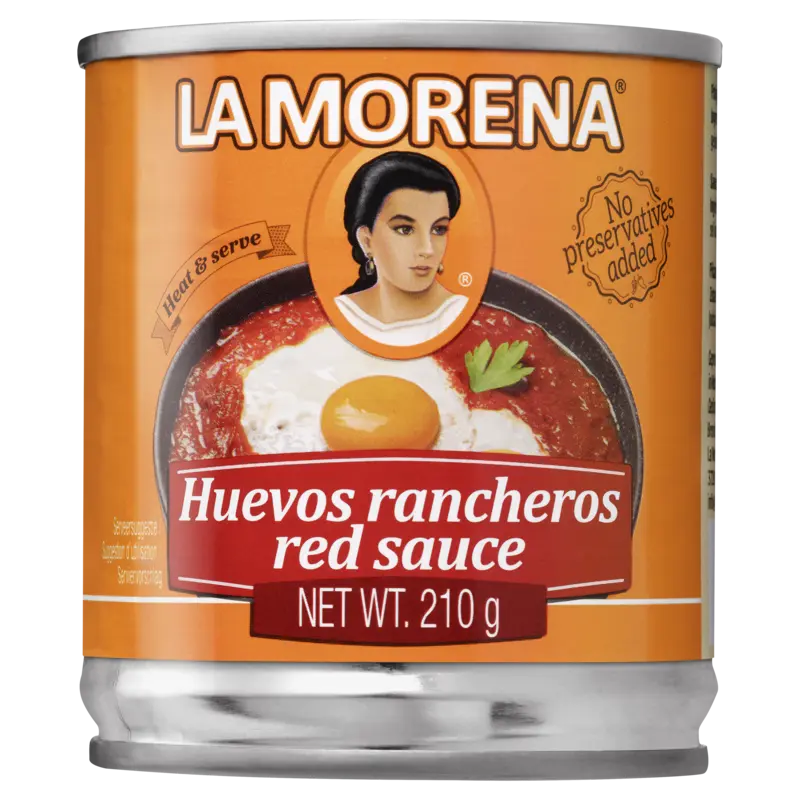 La Morena Huevos rancheros red sauce