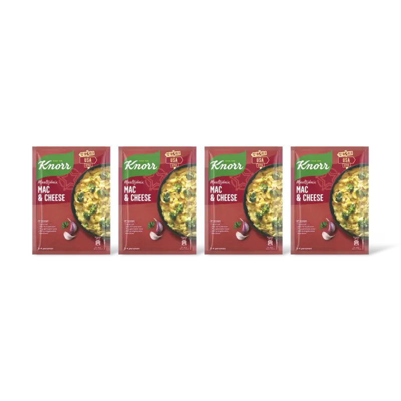 Maaltijdmix mac & cheese 4-pack