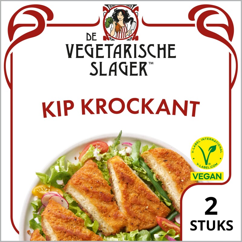 Vegetarische Slager Vegan kip krockant