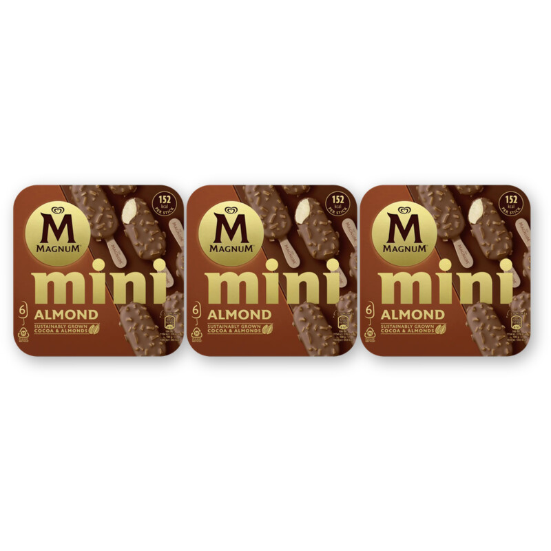 Magnum Mini almond 3-pack