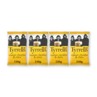 Tyrrells Mature cheddar & chive 4-pack