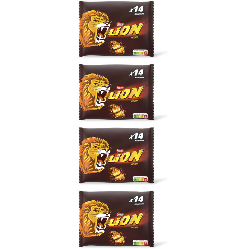 Lion Mini melkchocolade uitdeelzak 4-pack