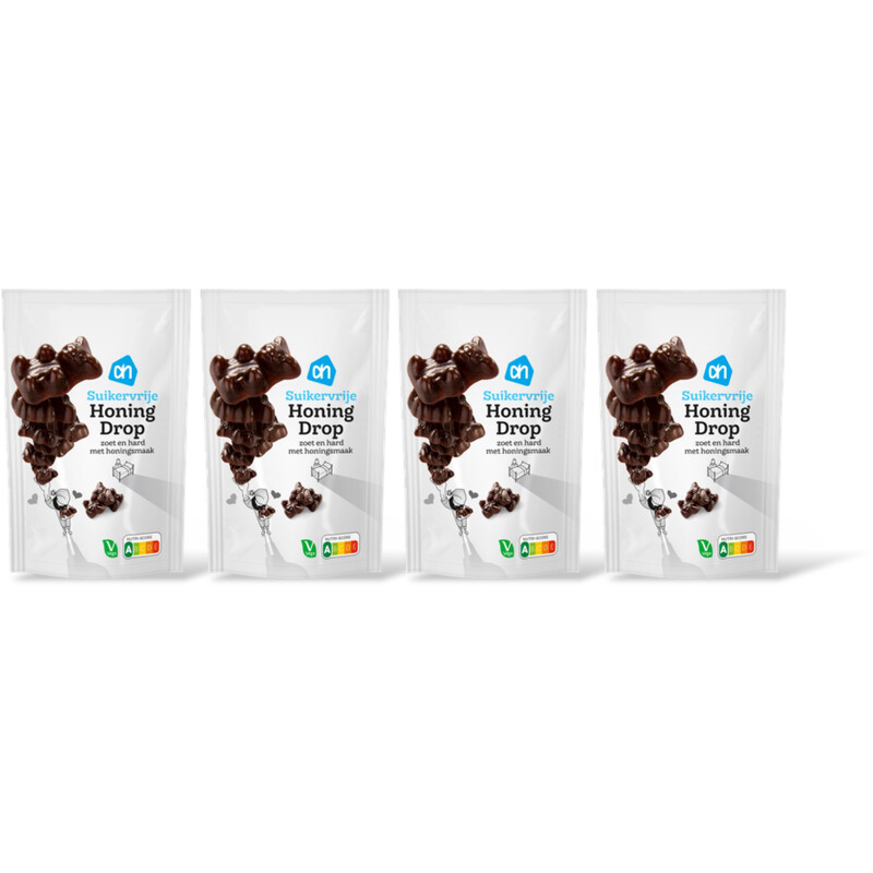 AH Honingdrop suikervrij 4-pack