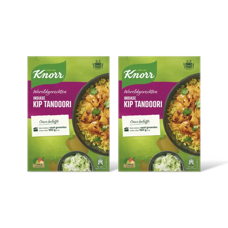 Knorr Indiase kip tandoori 2-pack