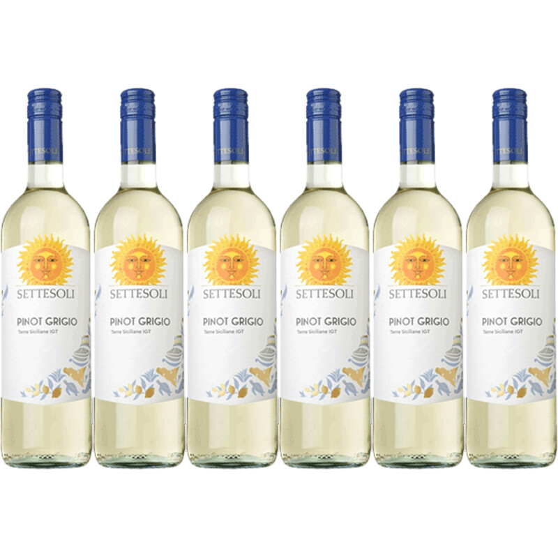 Een afbeelding van Settesoli Pinot grigio 6 flessen