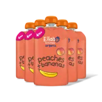 Ella's kitchen Peaches + bananas 4m+ 5-pack