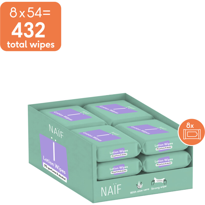 Naïf Baby & kids lotiondoekjes plasticvrij