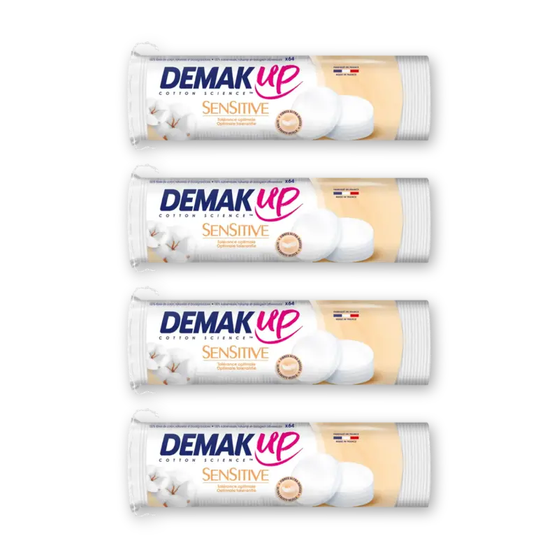 Demak'Up Sensitive rond wattenschijfjes 4-pack