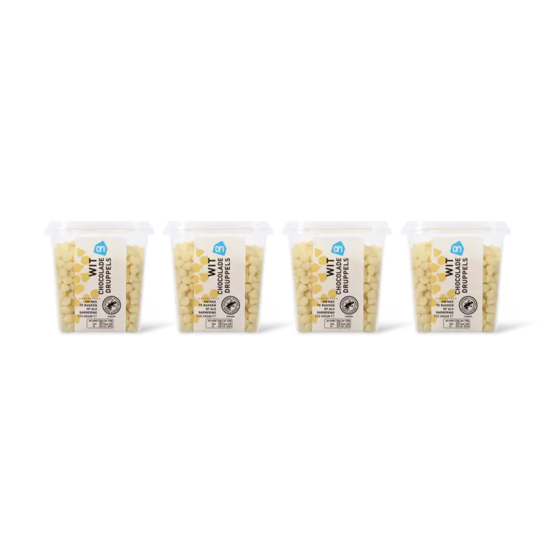 AH Witte chocolade druppels 4-pack