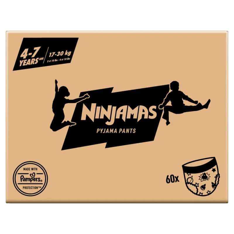 Ninjamas pyjama pants space 4-7 years