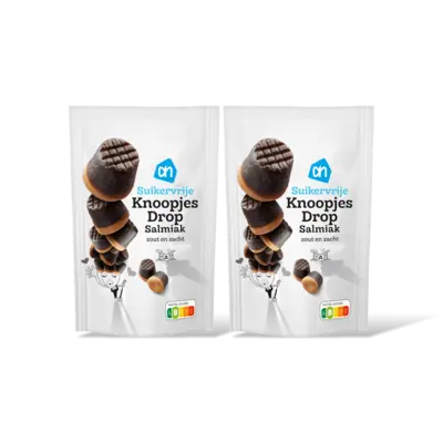 pdp-image-AH Knoopjesdrop salmiak suikervrij 2-pack