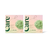 Care Shower puff 2-pack
