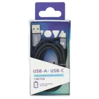 VOYA USB-A naar USB-C kabel 1 meter