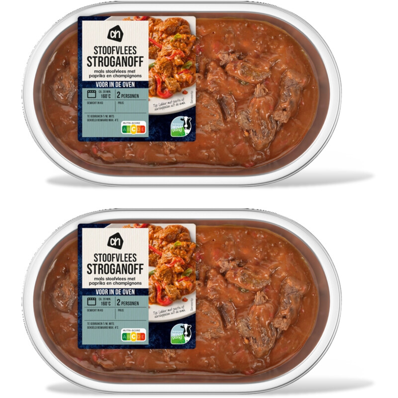 AH Voor in de oven stoofvlees stroganof 2pk