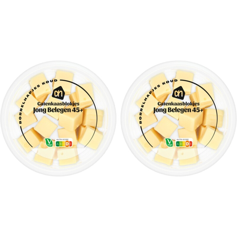 Een afbeelding van AH Gatenkaas blokjes 2-pack