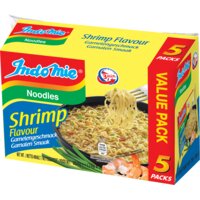 Een afbeelding van Indo mie Instant noodles shrimp flavour 5-pack