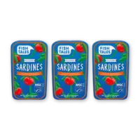 Fish Tales Sardines in pittige tomatensaus 3-pack
