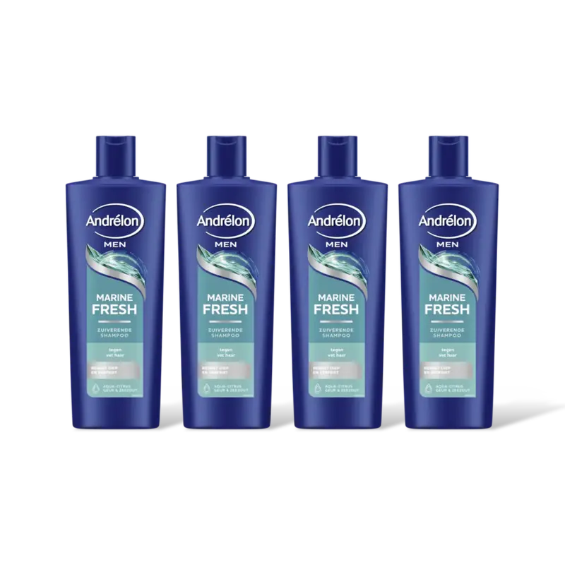 Andrélon Men marine fresh shampoo 4-pack