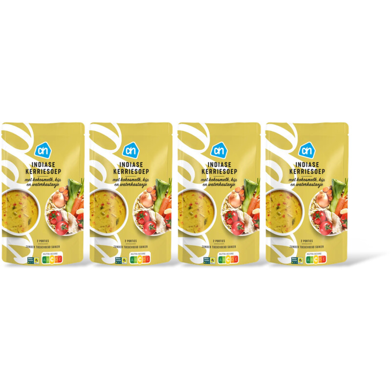 AH Indiase kerriesoep 4-pack